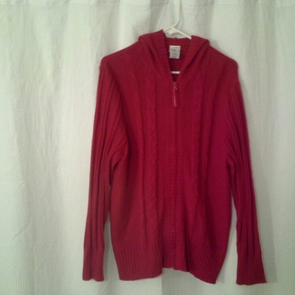 Fabulous Hooded Knit Zip Front Sweaters